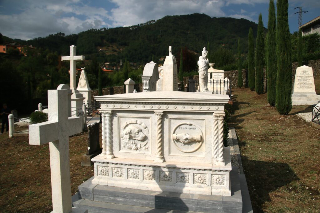 The English cemetery in Bagni di Lucca. From: https://commons.wikimedia.org/wiki/File:Cimitero_Inglese_di_Bagni_di_Lucca_14.jpg